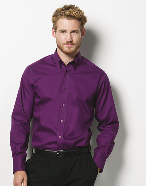 KK188 Tailored Fit Premium Oxford Shirt Long Sleeve Image 1
