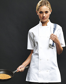 PR670 Women's Short Sleeve Chef's Jacket Image 1
