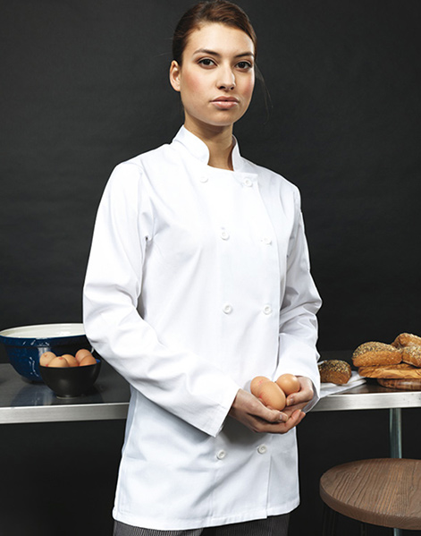 PR671 Women's long sleeve chefs jacket Image 1