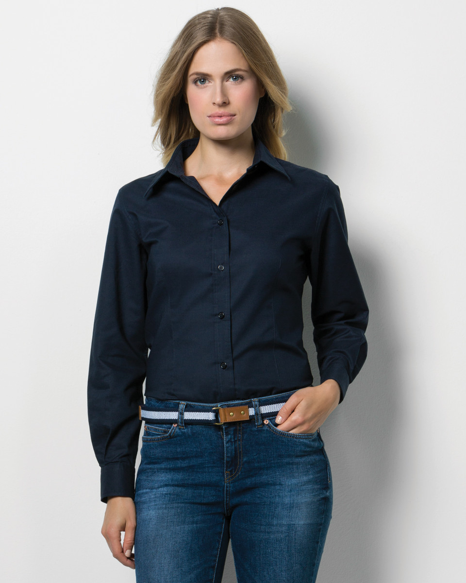 KK361 Women's workplace Oxford blouse long sleeved main image